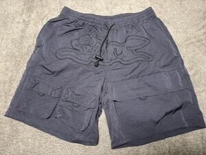 ICECREAM Black Pine Hiker Nylon Cargo Shorts M Running Dog